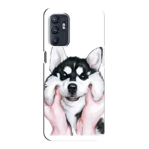 Чохли з собаками для Oppo Reno6 5G (VPrint) (Радісний Хаскі)