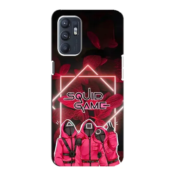 Чохол з принтом «Охоронці Гра кальмара» для OPPO Reno6 5G Чохол з принтом «Охоронці Гра кальмара» для OPPO Reno6 5G