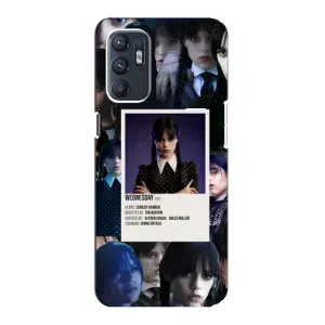 Чохли Венсдей на Oppo Reno6 5G Уенсдей (AlphaPrint) (колаж Венздей)