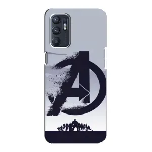 Чохли з героями Марвел Oppo Reno6 5G (VPrint) (Команда А)