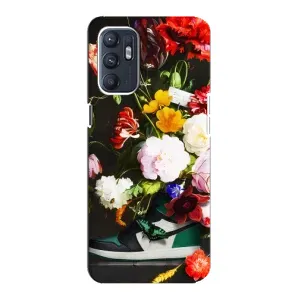 Бренднові Чохли для Oppo Reno6 5G - (PREMIUMPrint) (Nike цветы)