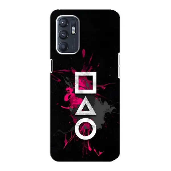 Чохол з принтом «Символи Гра кальмара» для OPPO Reno6 5G Чохол з принтом «Символи Гра кальмара» для OPPO Reno6 5G