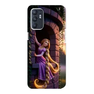 Чохол Рапунцель для Oppo Reno6 5G (Рапунцель на вежі)