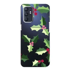 Зимні Чохли для OPPO Reno6 5G - прозорий фон (Різдвяний фон)
