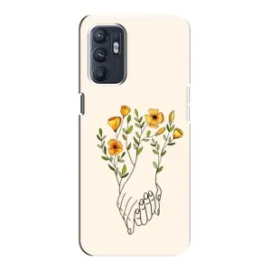 Чехлы для любимой на OPPO Reno6 5G (VPrint) (Руки любві)