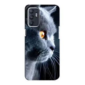 Чохли з Котиками для Oppo Reno6 5G (VPrint) (Сірий Кіт)
