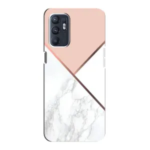 Мраморний чехол на Oppo Reno6 5G (VPrint) (Тройний мрамор)