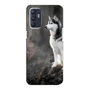 Чохол з Хаскі Oppo Reno6 5G - (AlphaPrint) (Вірний собака)