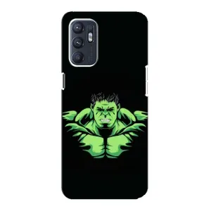 Чохли з героями Марвел Oppo Reno6 5G (VPrint) (Зелений Халк)