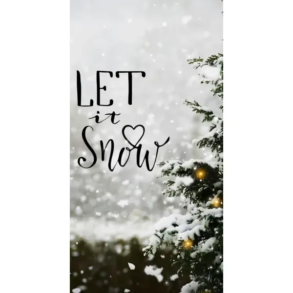 Чохол з принтом «Let it snow» для OPPO Reno7 4G