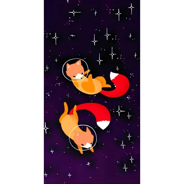 Чохол з принтом «Лисички космонавти» для OPPO Reno7 4G Чохол з принтом «Лисички космонавти» для OPPO Reno7 4G