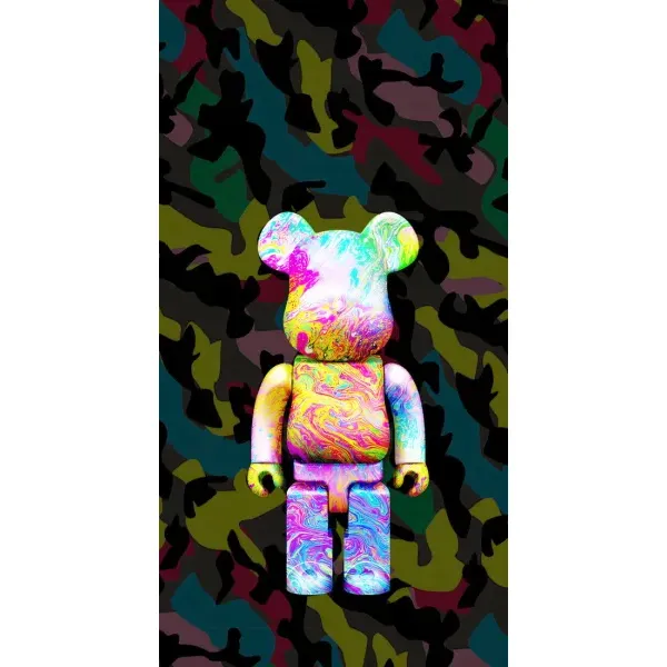 Чохол з принтом «Яскравий Bearbrick» для OPPO Reno7 4G Чохол з принтом «Яскравий Bearbrick» для OPPO Reno7 4G