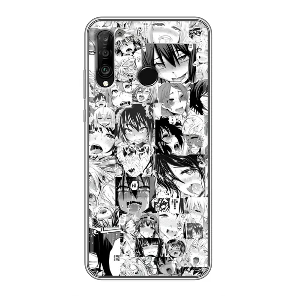 Чехол с принтом «Ahegao manga» для Huawei P30 Lite / Nova 4e