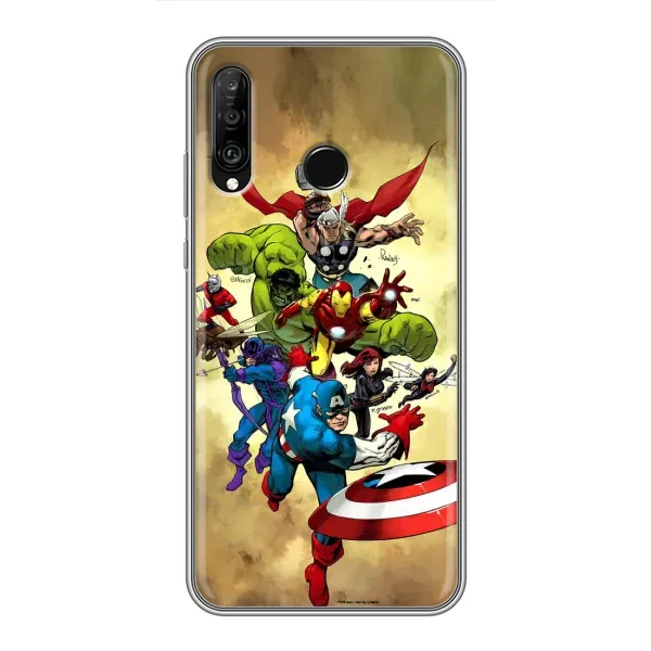 Чехол с принтом «Герои Марвел» для Huawei P30 Lite / Nova 4e