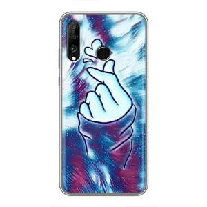 Чехол с принтом «Радужное сердце» для Huawei P30 Lite / Nova 4e