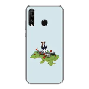 Чехлы с картинкой собаки Патрон для Huawei P30 Lite (AlphaPrint) (Сапер Пес)