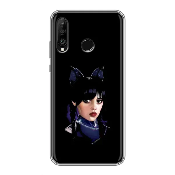 Чохол з принтом «серйозна Венздей» для Huawei P30 Lite / Nova 4e