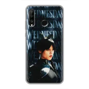 Чохли Венсдей на Huawei P30 Lite Уенсдей (AlphaPrint) (Венздей кішка)