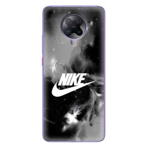 Чехол для Xiaomi POCO F2 Pro - с принтом Найк (AlphaPrint) (Лого Найк)