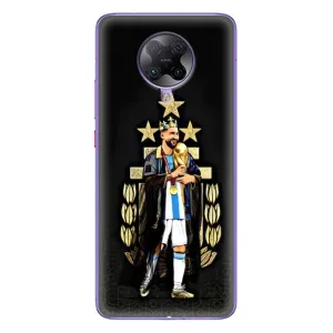 Чехлы для Xiaomi POCO F2 Pro (Leo чемпион) (AlphaPrint) (Месси Король)