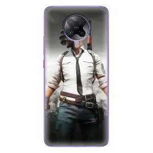 Чехол PUBG для Поко Ф2 Про (AlphaPrint) (Пабг мен)