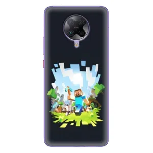Чохол Майнкрафт на Xiaomi POCO F2 Pro (AlphaPrint) Minecraft (персонажі Minecraft)