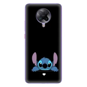 Чехол с принтом Стич на Xiaomi POCO F2 Pro (Стич на черном)