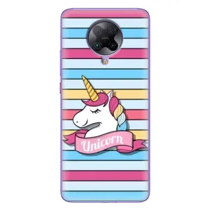 Чехол для Поко Ф2 Про - (Единорожки - Новинки) (AlphaPrint) (Unicorn)