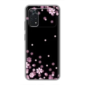 Чехол для Поко М4 Про 4G - с принтом (Дизайнерские) (AlphaPrint) (Цветочки маленькие)