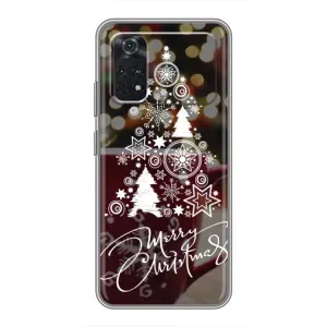 Рождественские Чехлы для Xiaomi POCO M4 Pro 4G (VPrint) (Елочка узорная)