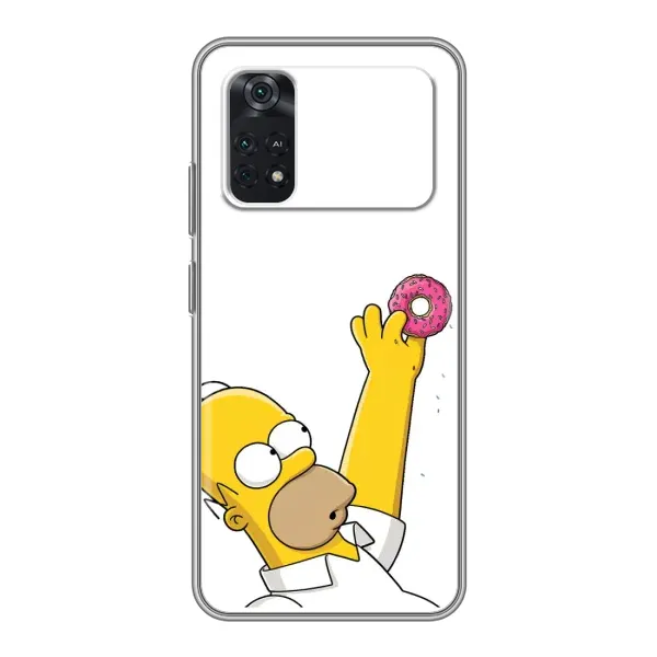 Чохол з принтом «Гомер з пончиком» для Xiaomi POCO M4 Pro 4G