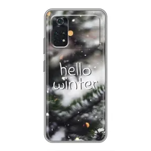 Новорічні, Святкові Чохли для Xiaomi POCO M4 Pro 4G - 2024 год (Hello winter)