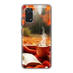 Чехол с принтом «Кофе и дождь» для Xiaomi POCO M4 Pro 4G