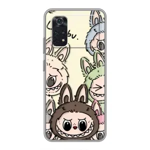 Чохол з Лабубу на Xiaomi POCO M4 Pro 4G (Золота мавпа Bored Ape)