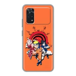 Чохол з принтом «команда Наруто» для Xiaomi POCO M4 Pro 4G
