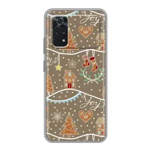 Новорічні, Святкові Чохли для Xiaomi POCO M4 Pro 4G - 2024 год (Новорічні пряники)