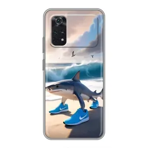 Чехол с мемом Тралалело тралала на Xiaomi POCO M4 Pro 4G (Тралалело тралала)