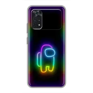 Чохли Амонг Ас для Xiaomi POCO M4 Pro 4G (AlphaPrint) (Яскравий скін)