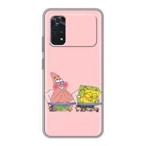 Чехол Губка Боб для Поко М4 Про 4G (За партой)
