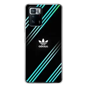 Чехлы Адидас для Xiaomi POCO X3 GT (AlphaPrint) (Адидас с полосами)