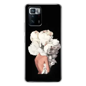 Чехлы (ART) Цветы на Xiaomi POCO X3 GT (VPrint) (Белые цветы)