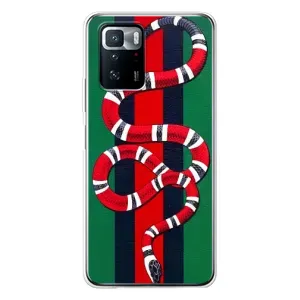 Чехлы ГУЧЧИ для Поко X3 GT (AlphaPrint) (Gucci змия)