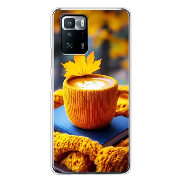 Чехол с принтом «Кофе на желтом пледе» для Xiaomi POCO X3 GT