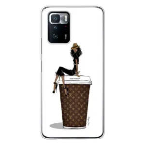 Чехлы Луи Витон для Xiaomi POCO X3 GT (AlphaPrint - LOUIS VUITTON) (кофе LOUIS VUITTON)