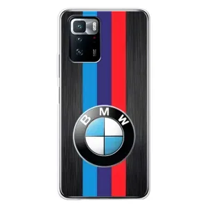 Чехол для Поко X3 GT - с принтом БМВ (AlphaPrint) (Лого BMW)