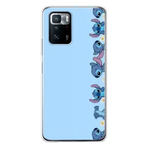 Чехол с принтом Стич на Xiaomi POCO X3 GT (Стич фон)