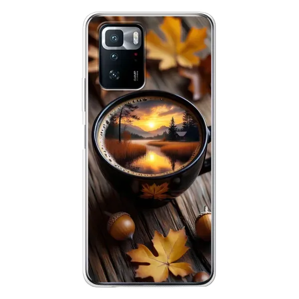Чехол с принтом «Темный кофе» для Xiaomi POCO X3 GT