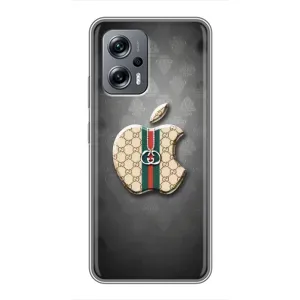Чехлы ГУЧЧИ для Поко X4 GT (AlphaPrint) (Apple gucci)