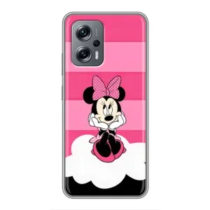 Эксклюзивный чехол для Xiaomi POCO X4 GT (AlphaPrint - Мультяшные) (Девочка Maus)