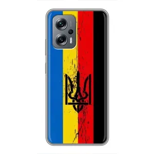 Украинские Чехлы для Xiaomi POCO X4 GT с картинкой УПА (AlphaPrint) (Флаг УПА)